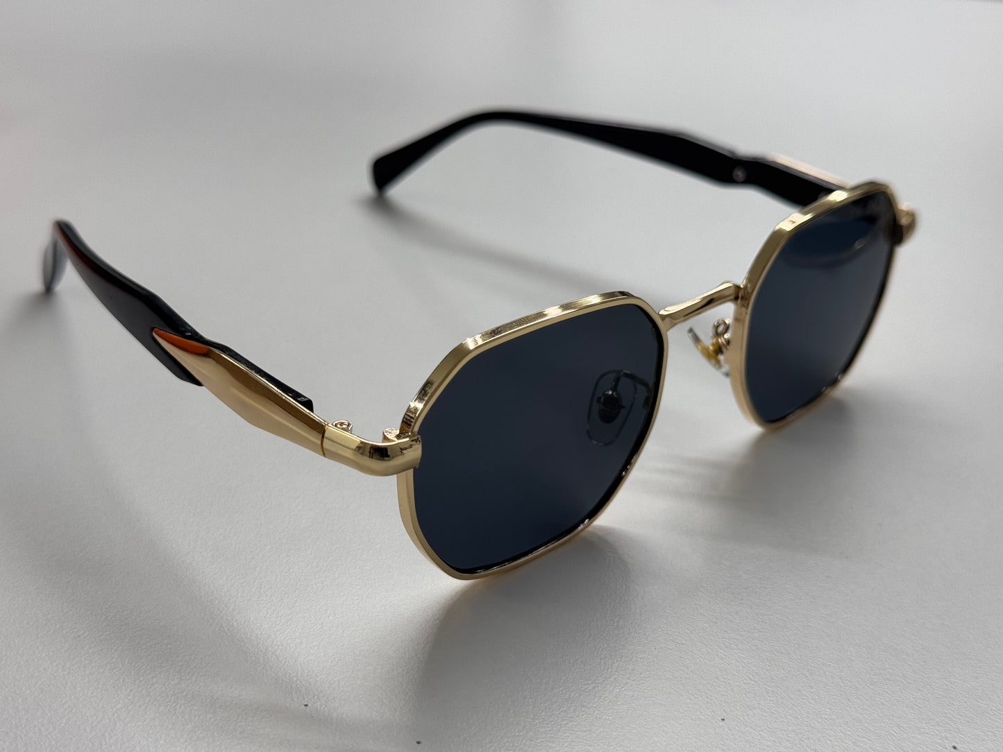Rarda - hexagon small frame sunglasses