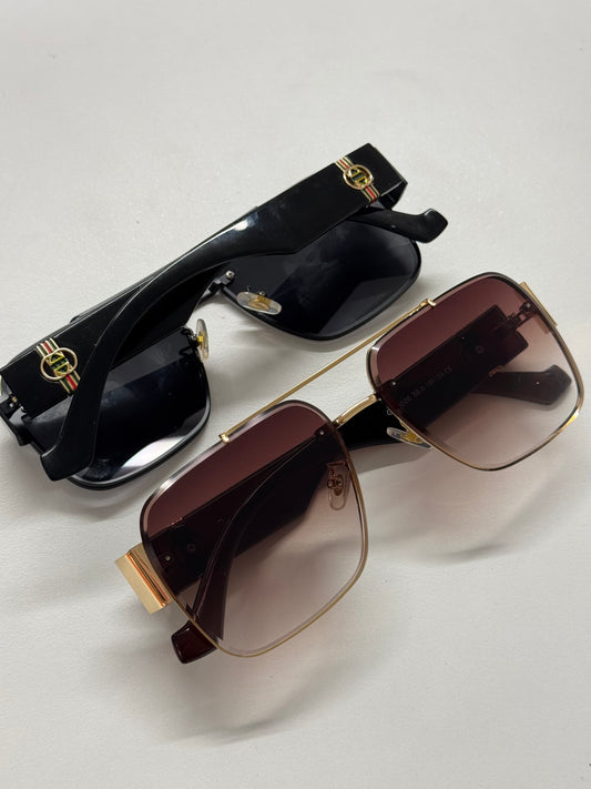 Ouchi - unisex rectangular sunglasses