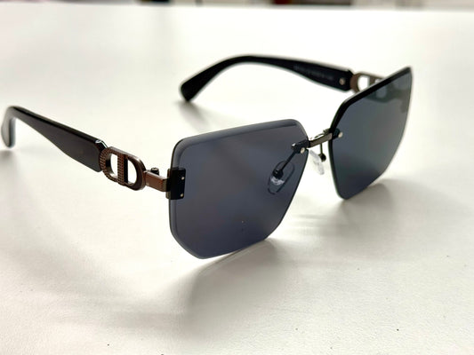 Dore - frameless women’s sunglasses black